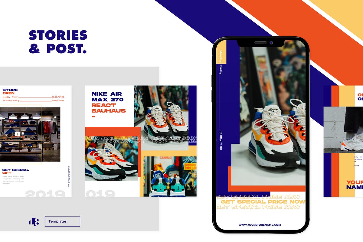 品牌故事社交推广Instagram平台设计模板素材库精选素材v2 Instagram Template vol.2插图(2)