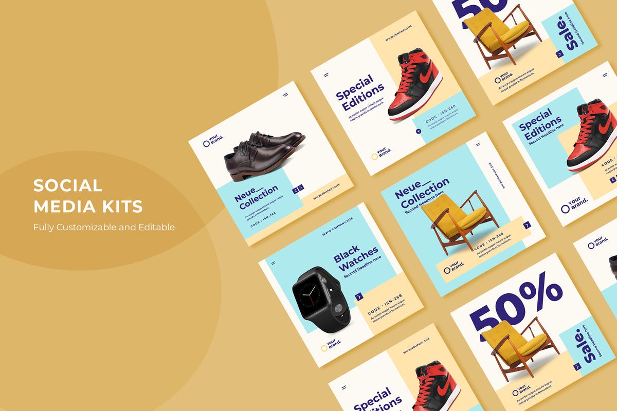 社交媒体电商促销广告Banner图设计模板 ADL Social Media Kit.24插图