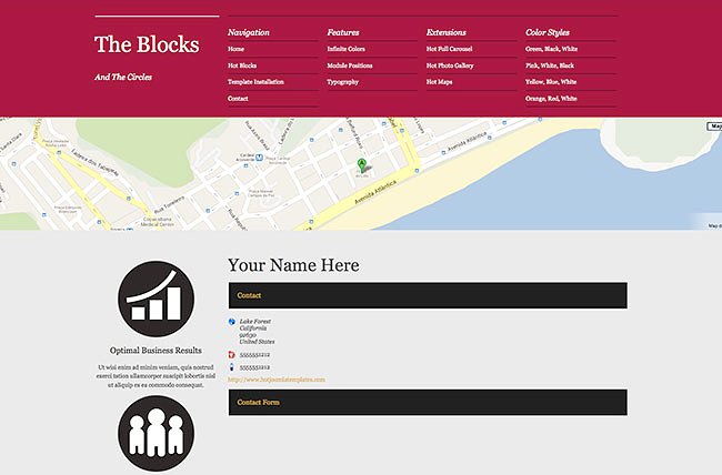 经典实用简约风Joomla主题模板素材库精选 Hot Blocks插图(4)