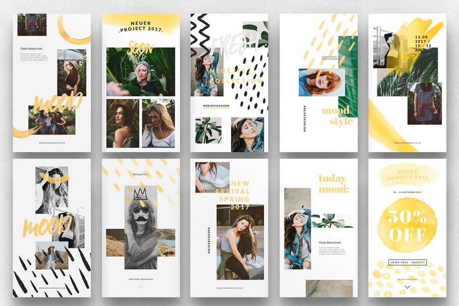 华丽Instagram故事模板素材库精选 ORENZA – Instagram Stories插图(5)