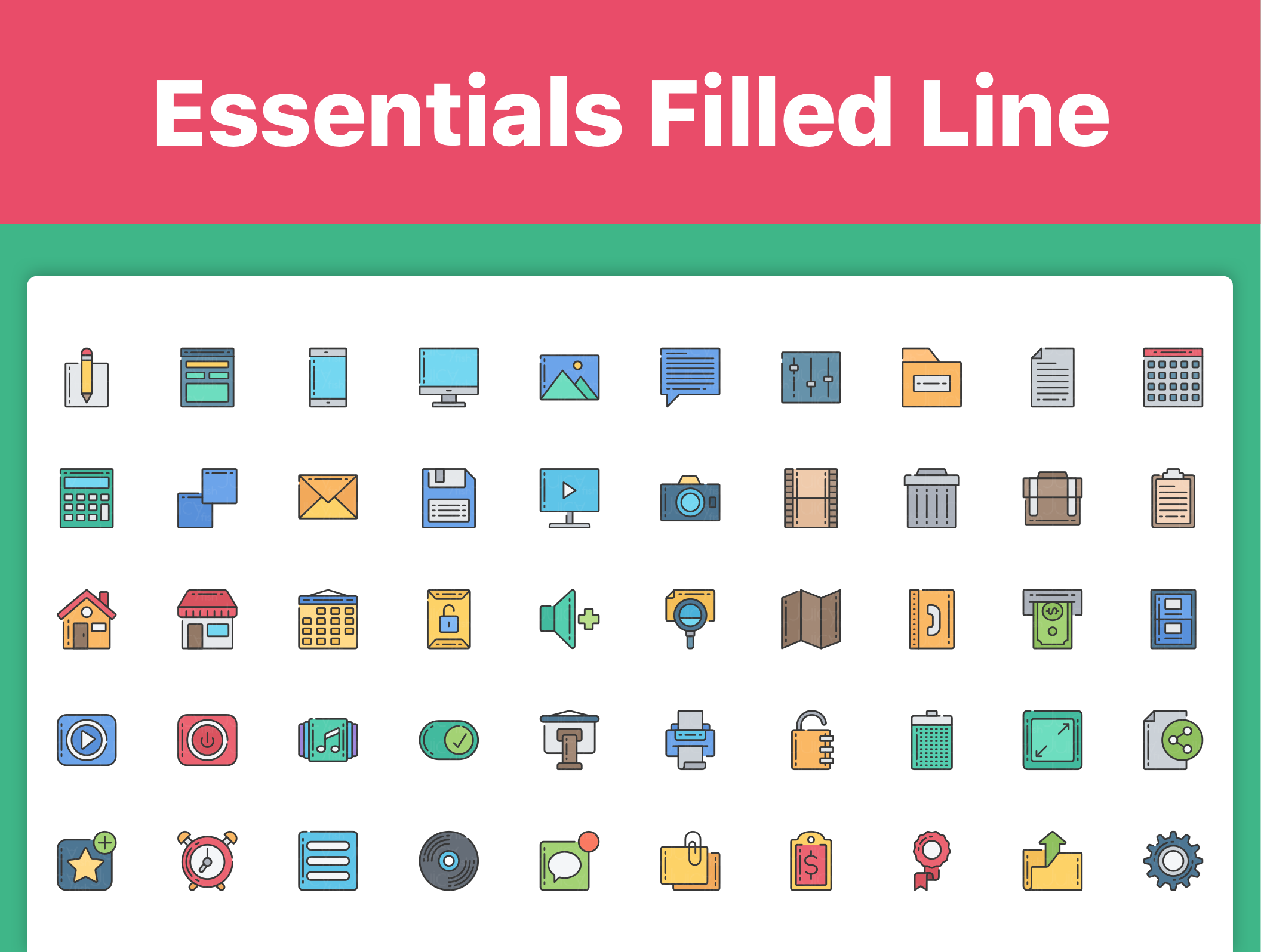 素材库下午茶:250枚Web&APP设计必备素材库精选图标素材合集插图(3)