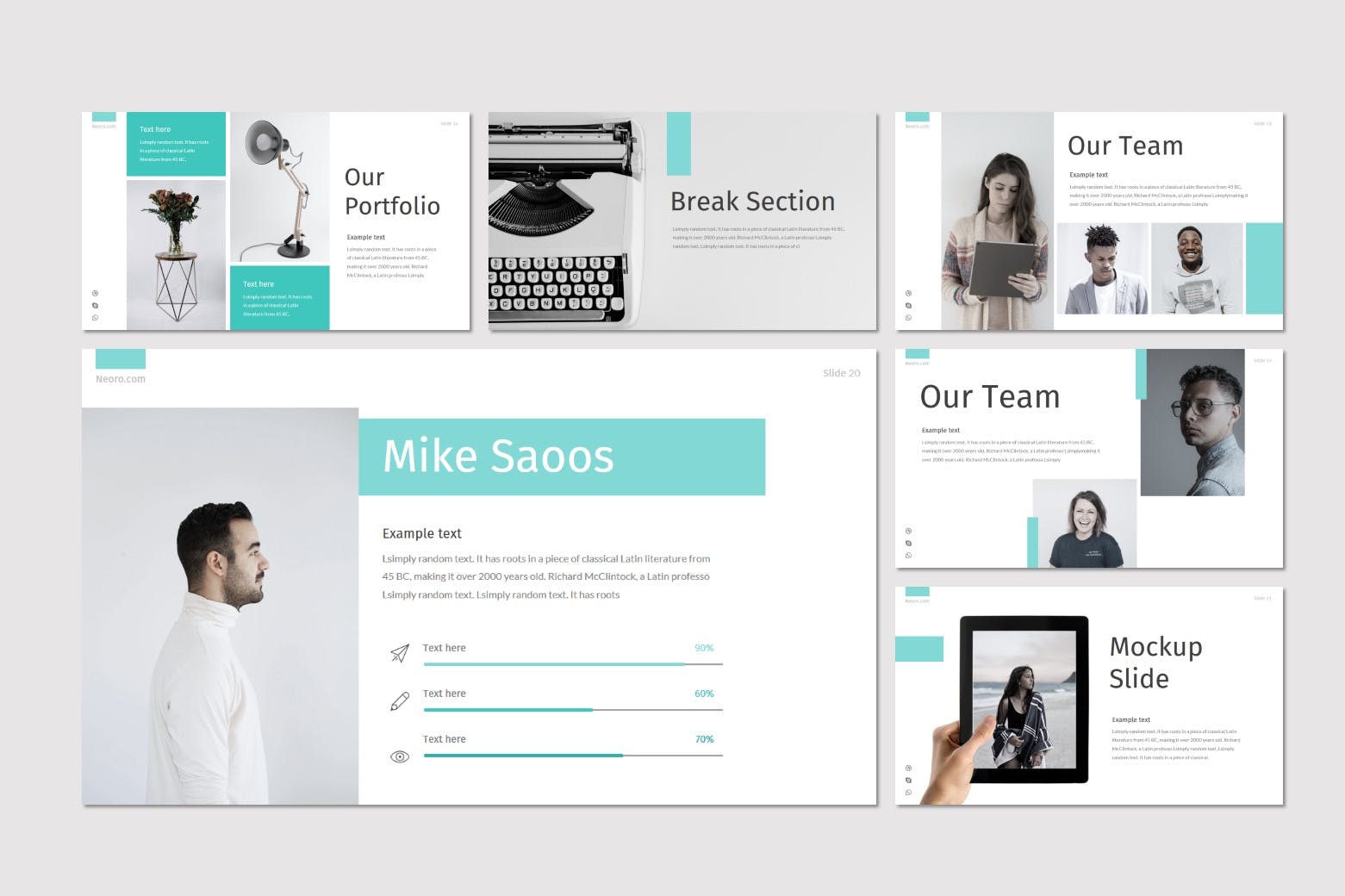 工业设计公司介绍PPT幻灯片模板 Neoro – Powerpoint Template插图(3)