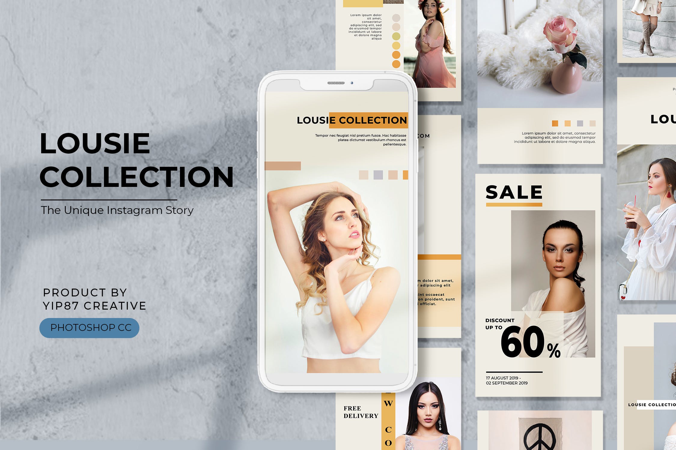 时尚商店品牌故事Instagram社交平台营销设计素材 Fashion Store – Instagram Story Design插图