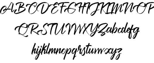 Brilliantte Presonal Use Only font插图1 Brilliantte Presonal Use Only font插图1