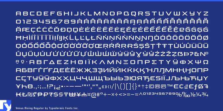 Venus Rising Font Family插图3