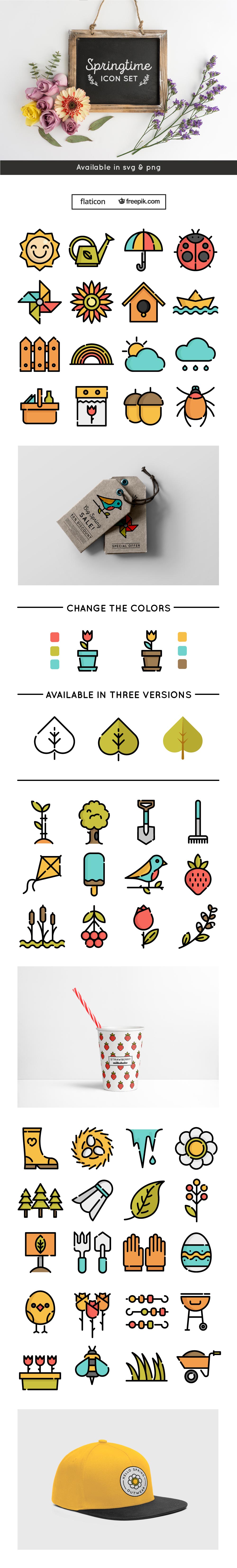 生机盎然的春天主题图标 Free Download Spring Icons插图