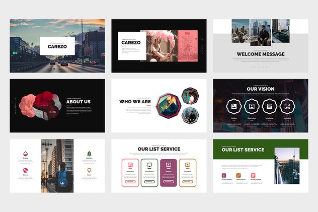 创意工作室介绍PPT幻灯片模板 Carezo : Studio Powerpoint Template插图(7)