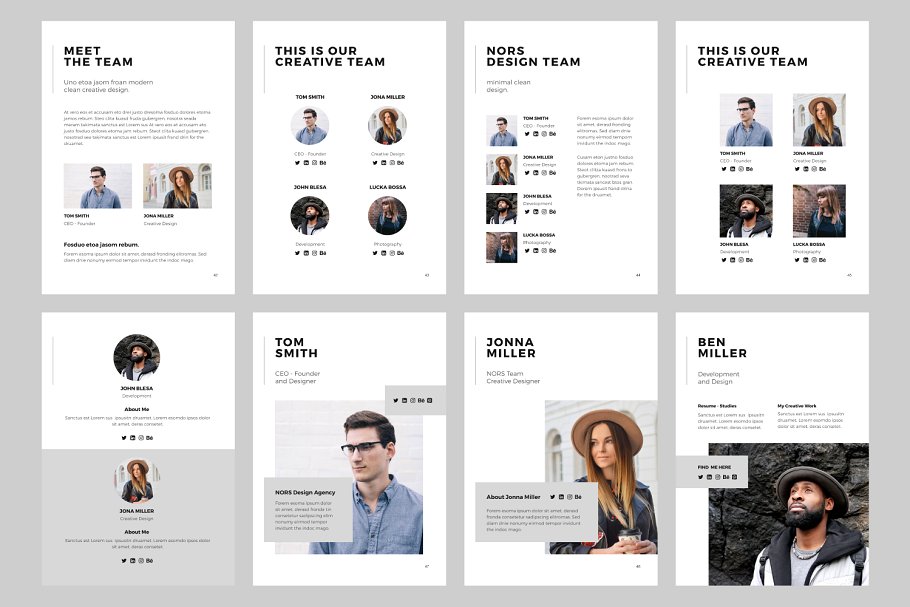 创意视觉设计品牌PPT幻灯片模板 NORS Vertical Powerpoint + 20 Photos插图(10)