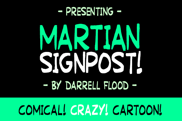 Martian Signpost font插图 Martian Signpost font插图