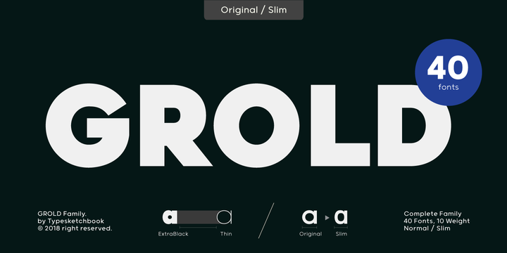 Grold Font Family插图