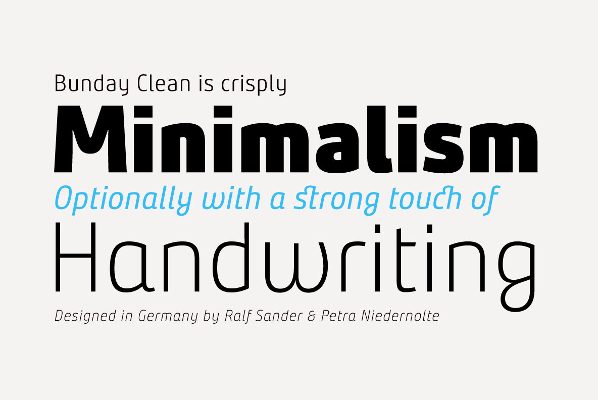 Bunday Clean Font Family插图3