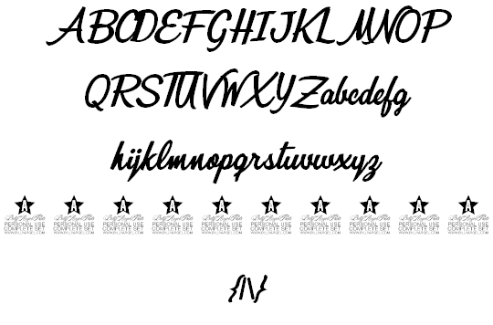 Quick Kiss Personal Use font插图2