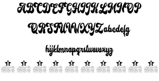 Lost Sunset Personal Use font插图2