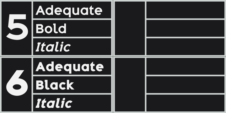 Adequate Font Family插图2