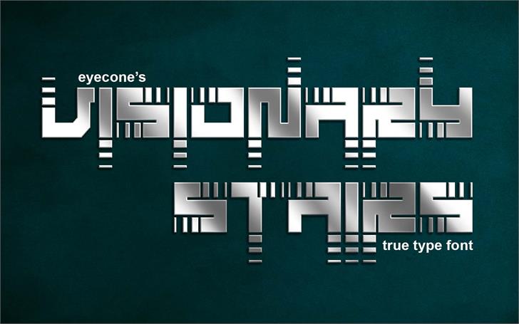 Visionary Strips font插图1