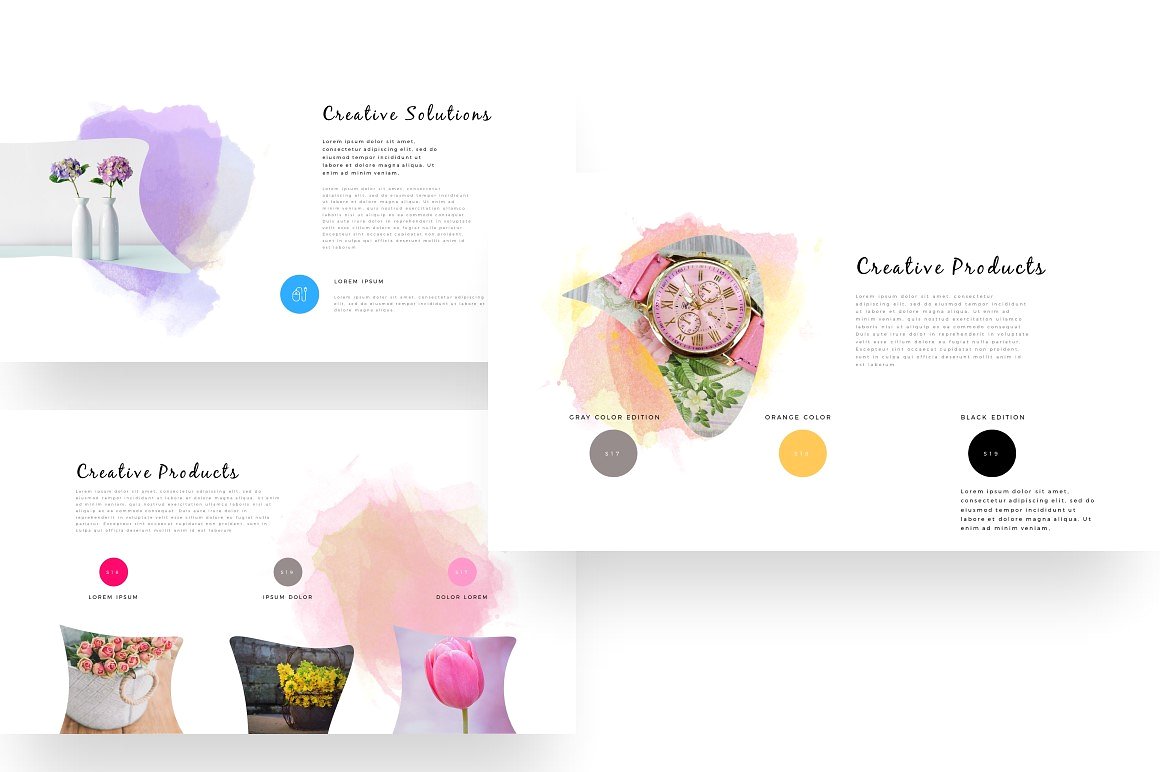 优雅时尚的PowerPoint模板插图(14)