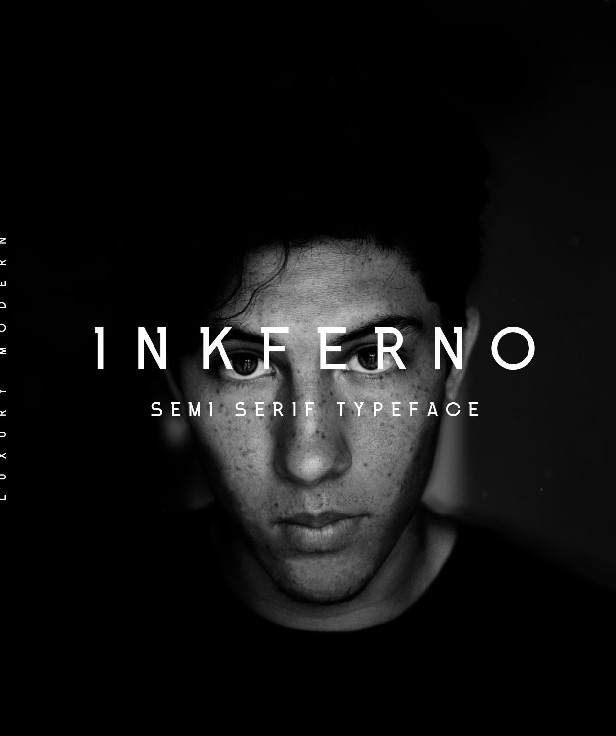 版式设计适用的半衬线字体 Inkferno Semi-Serif Typeface插图(1)