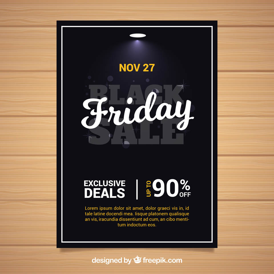 第四弹:30+黑色星期五促销广告物料素材 Black Friday Sales Graphics插图(20)