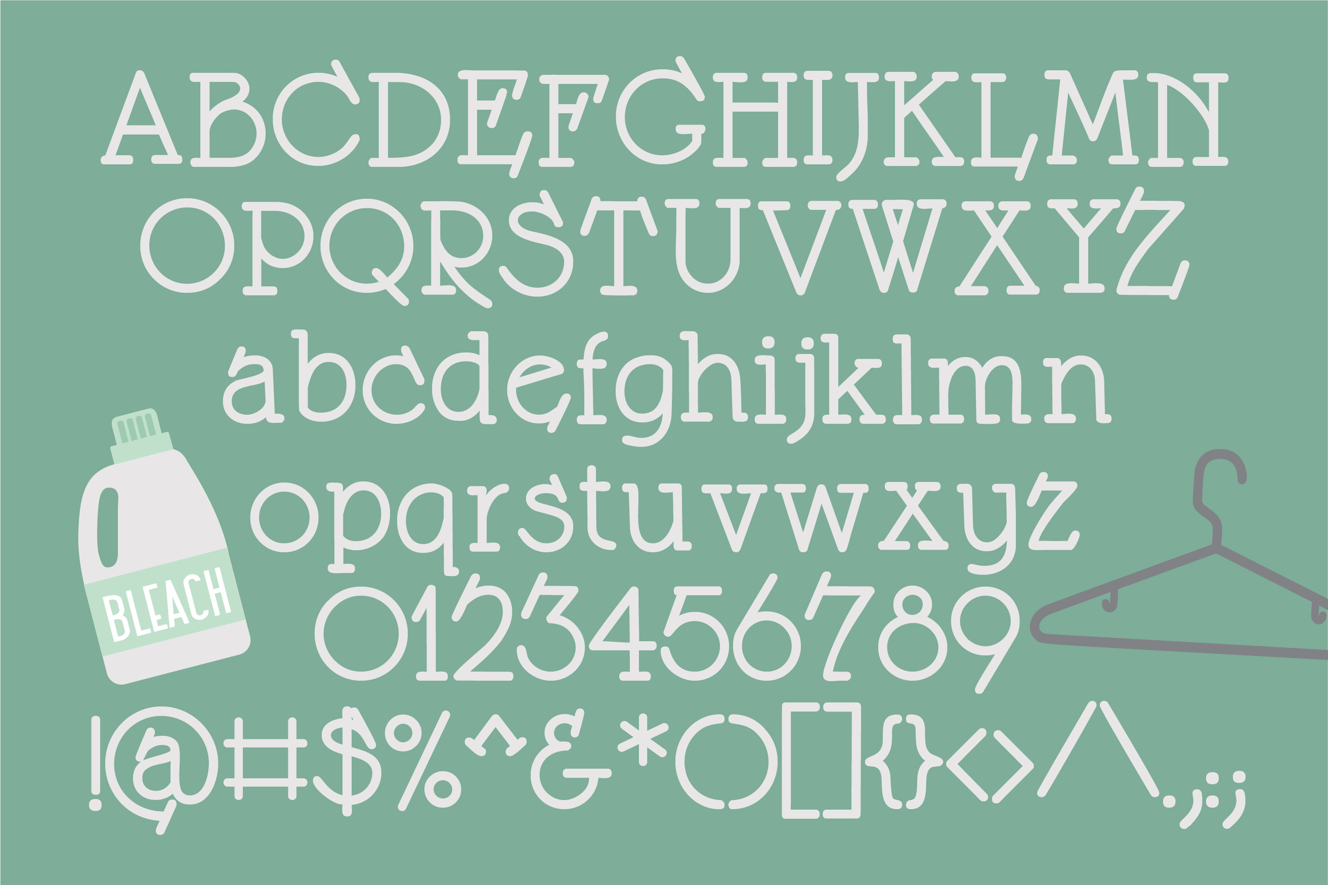 LD Laundry Night Regular Font插图3