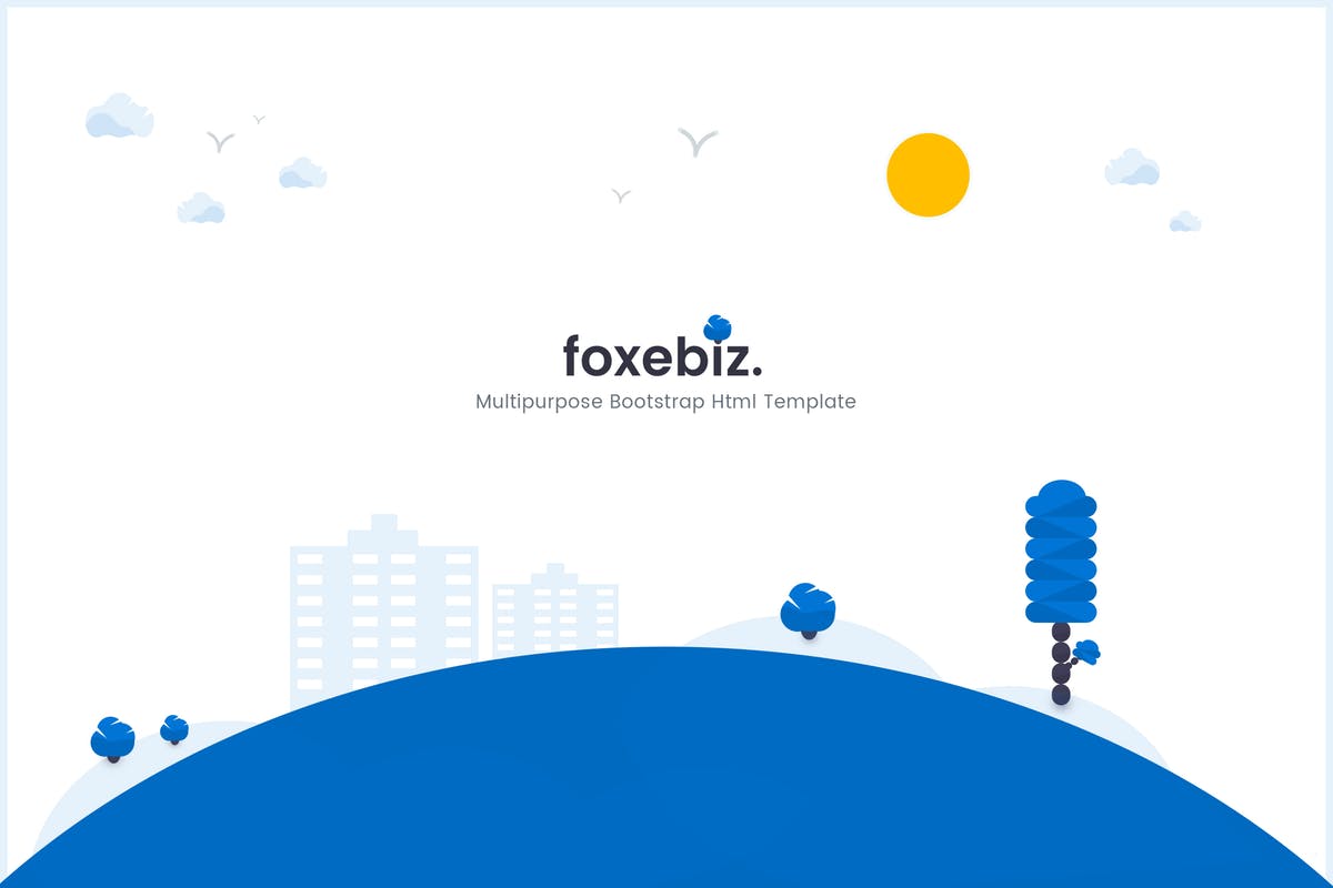 多用途企业官网设计HTML模板素材库精选 Foxebiz – Multipurpose Html Template插图