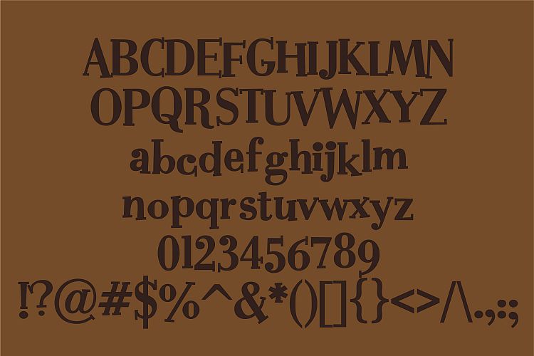 ZP Chocolate MartiniRegular Font插图1