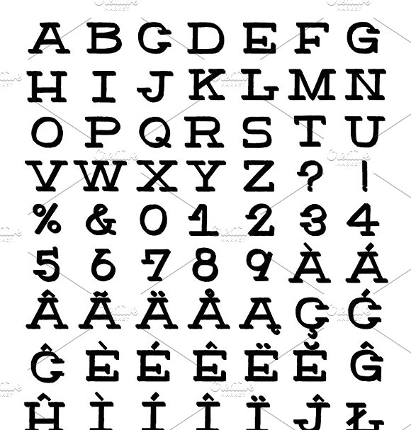 英文手绘衬线字体下载 HandSlab插图(3)