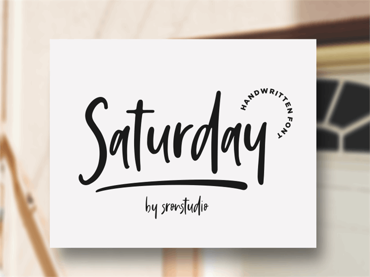 Saturday Vibes font插图 Saturday Vibes font插图