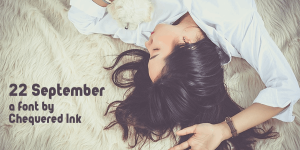 22 September font插图