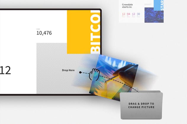 区块链加密货币投资主题PPT模板 BLOCKCHAIN Powerpoint Template插图(1)