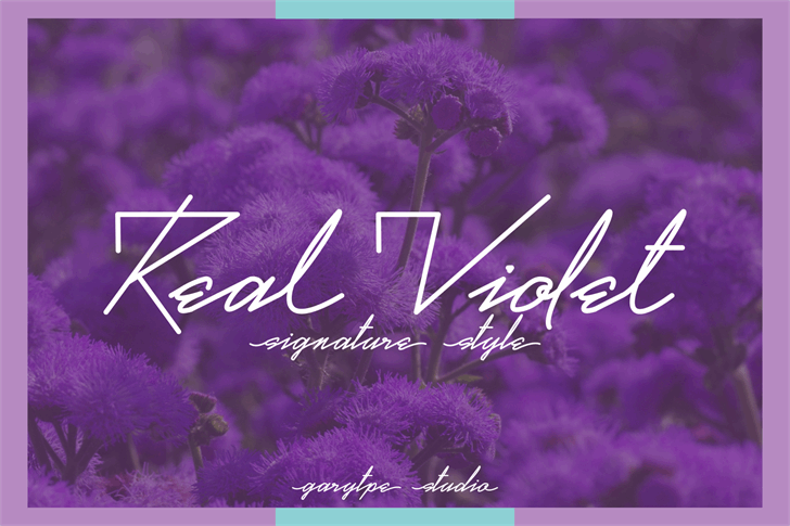 Real Violet Demo font插图 Real Violet Demo font插图