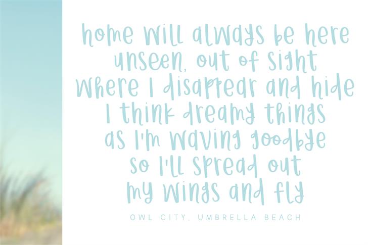 Submarine Beach font插图2 Submarine Beach font插图2