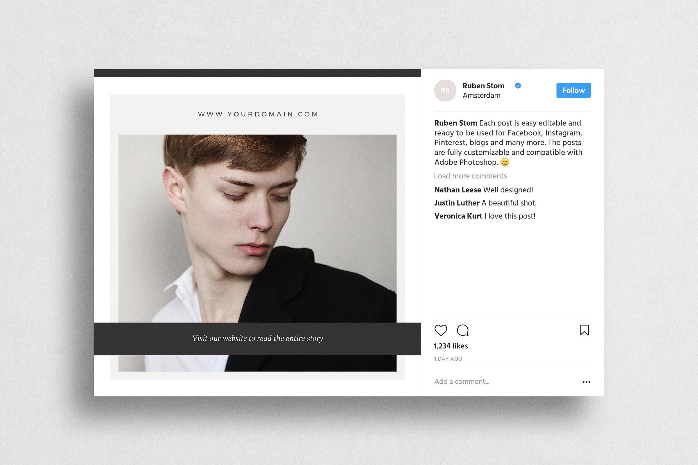 新媒体时尚社交贴图模板素材库精选 New York Social Media Pack插图(3)