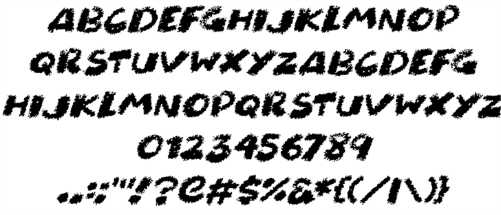 Chunky Chalk font插图2 Chunky Chalk font插图2