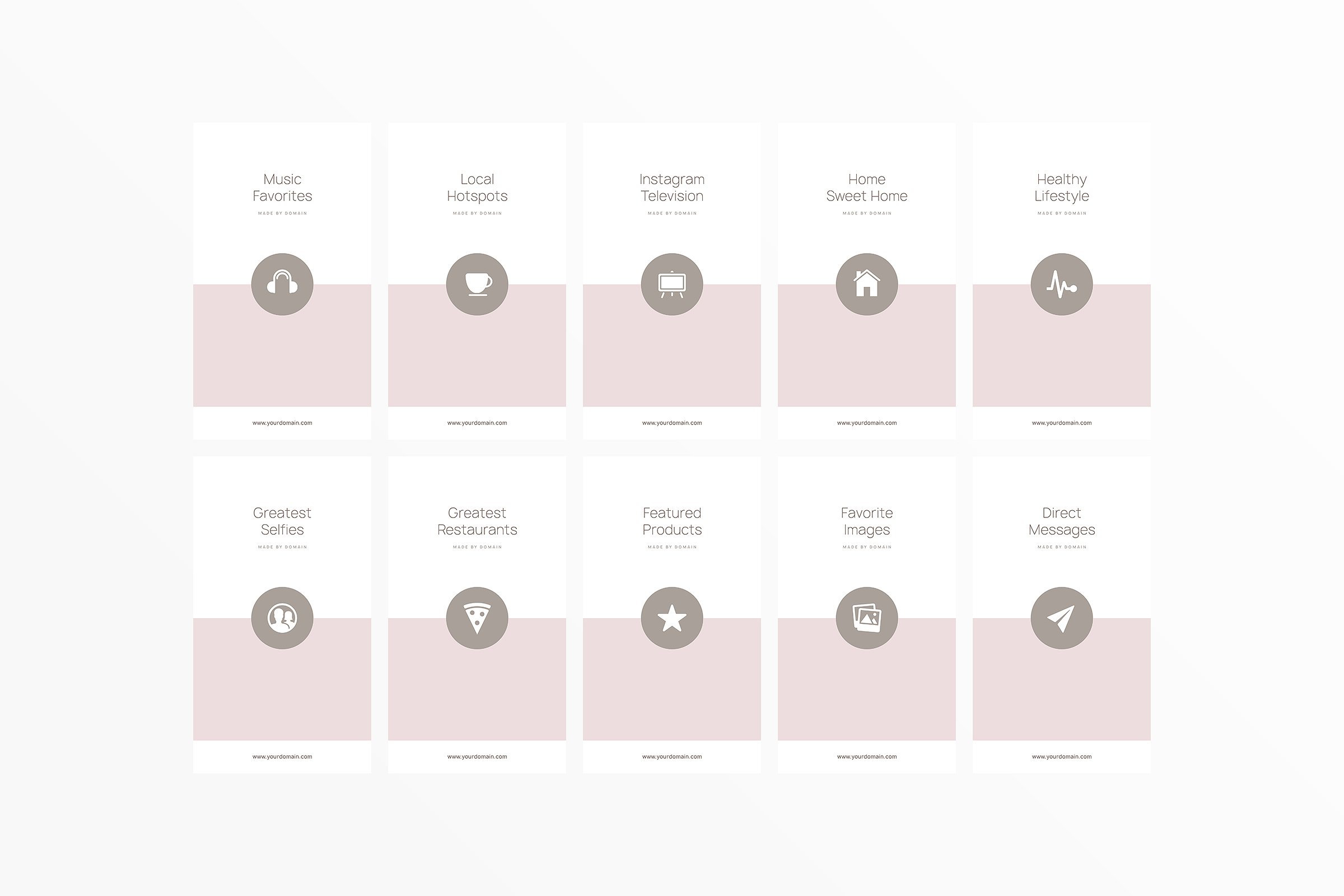 新媒体文章贴图设计模板素材库精选 Austria Instagram Highlights插图(17)