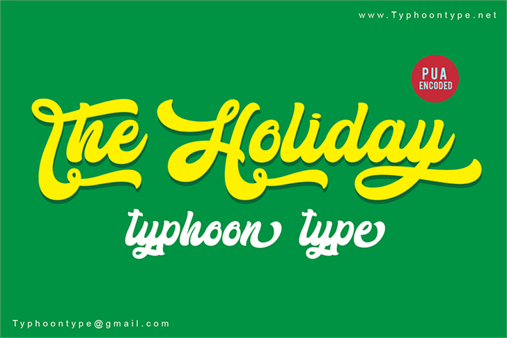 The Holiday – Personal Use font插图 The Holiday – Personal Use font插图