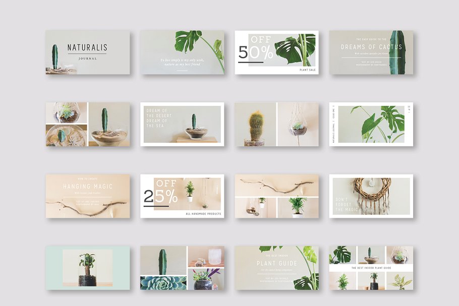 大自然植物之美社交媒体贴图素材包 NATURALIS  Social Media BUNDLE插图(7)