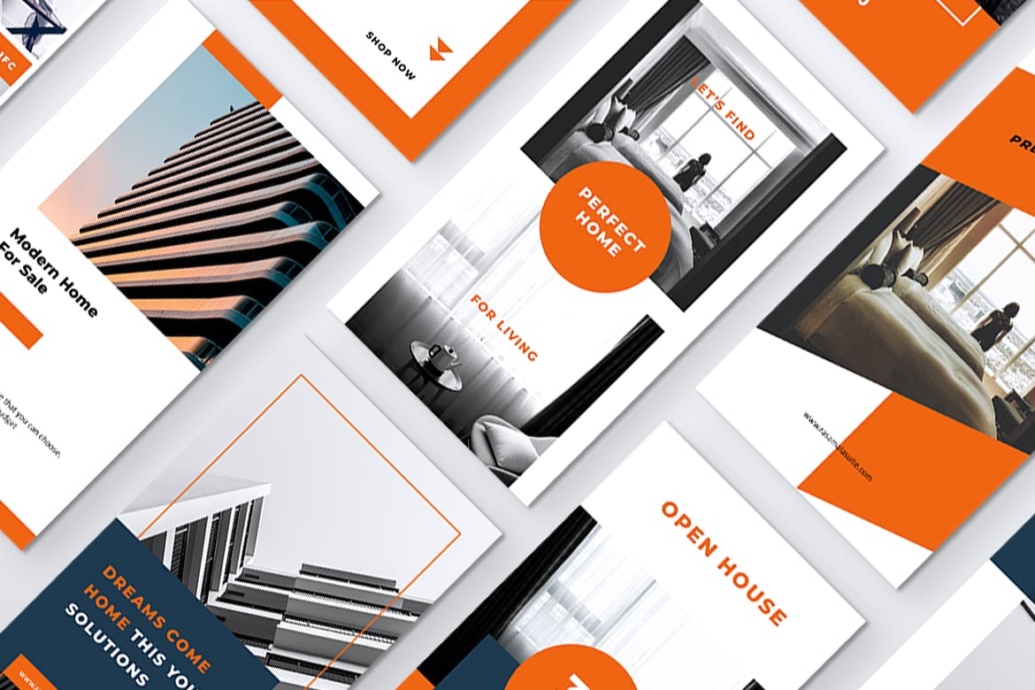 房地产销售租赁Instagram品牌营销广告图设计PSD模板素材库精选 RASAMALA Real Estate Instagram Stories插图(3)