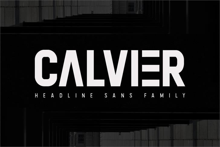 Calvier font插图 Calvier font插图