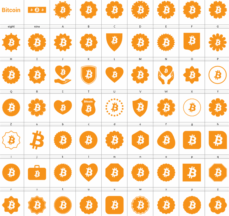 Font Bitcoin Color font插图