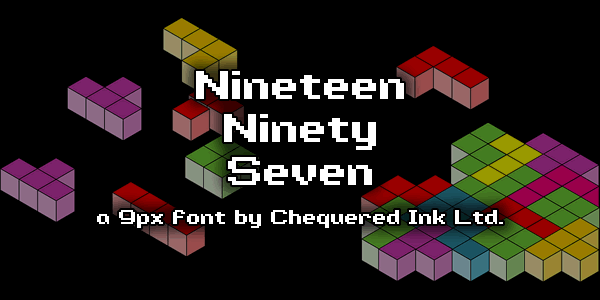 Nineteen Ninety Seven font插图 Nineteen Ninety Seven font插图