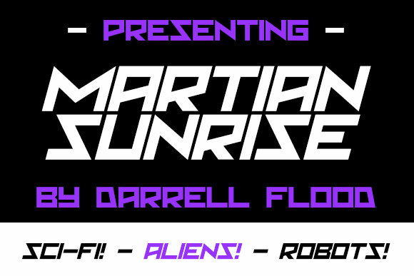 Martian Sunrise font插图 Martian Sunrise font插图