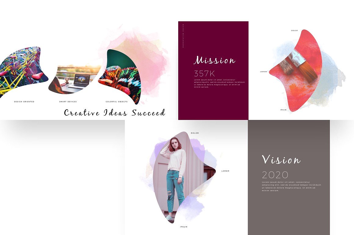 优雅时尚的PowerPoint模板插图(2)