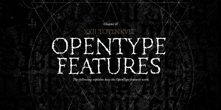 XXII Totenkult Font插图5