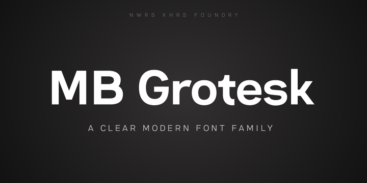 MB Grotesk Font Family插图