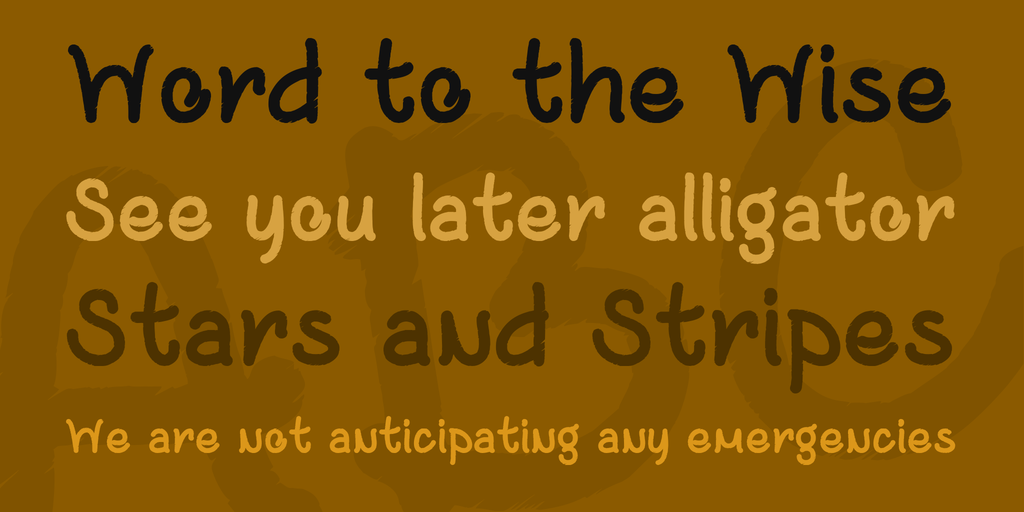 Black and Bitter Coffee Font插图2