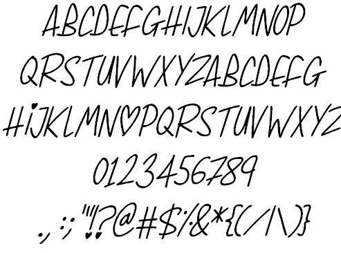 Whimsical Lovelies font插图2 Whimsical Lovelies font插图2