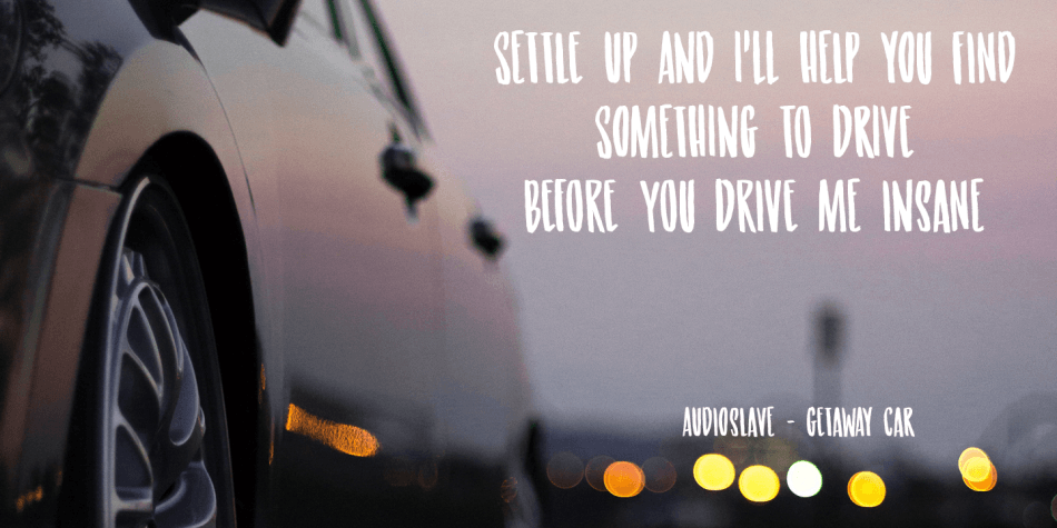 Getaway Car Font插图1