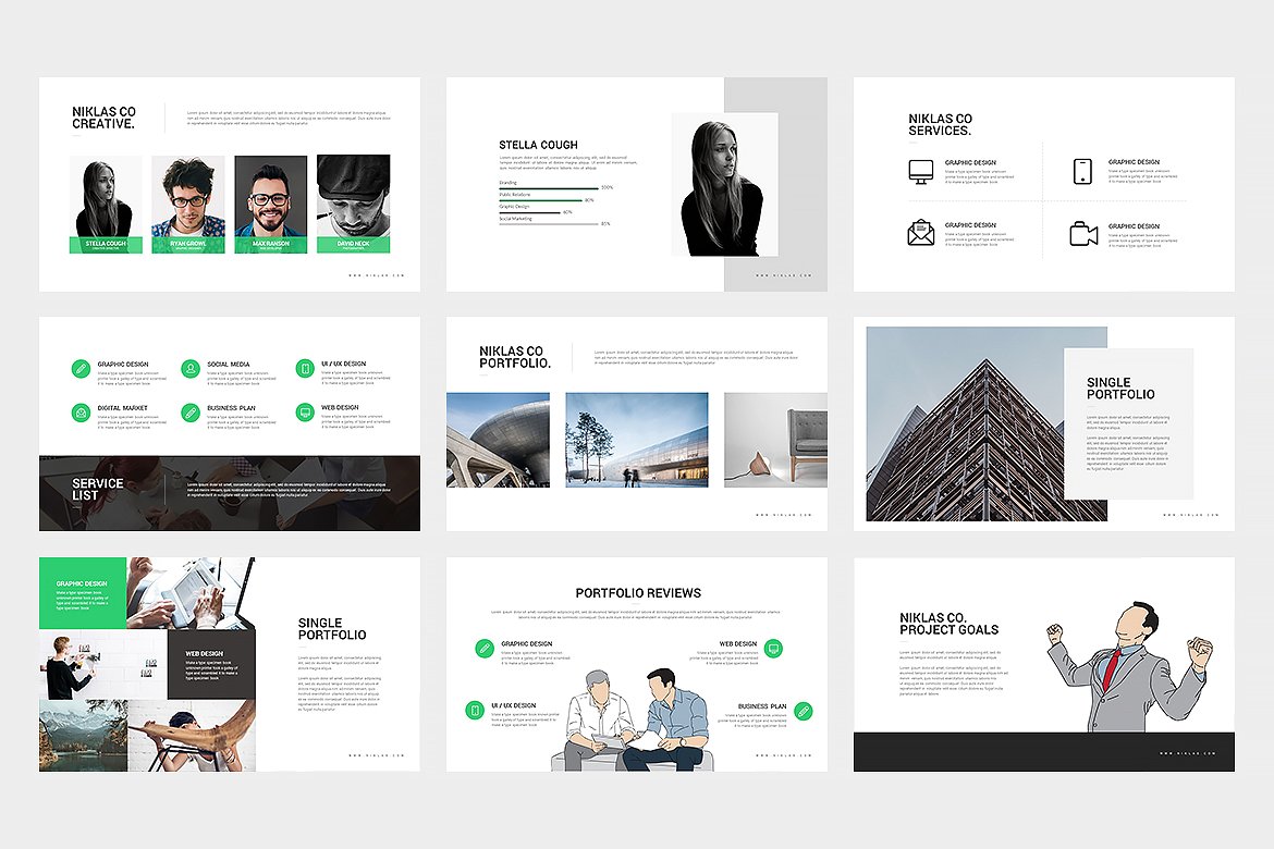简约风格的主题演讲PPT模版插图(1)
