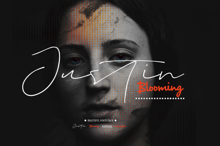 Justin Blooming Font插图