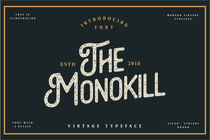 The Monokill  font插图 The Monokill  font插图